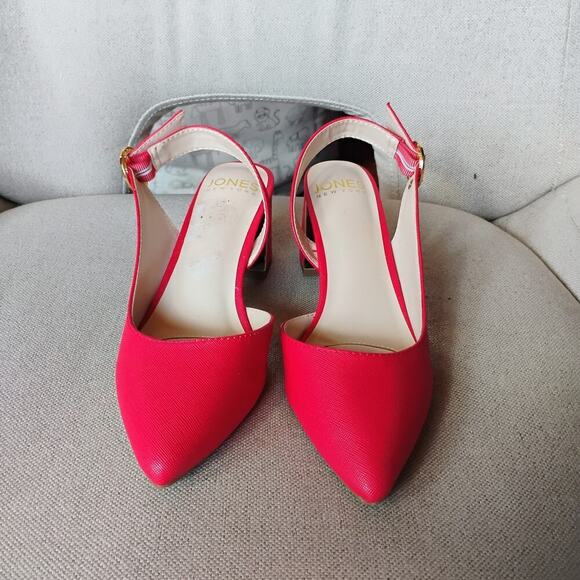 Jones New York Signature Red High Heels Size 6.5 - Picture 1 of 11